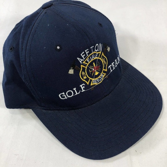 VTG AFFTON FIRE RESCUE GOLF TEAM HAT CAP SNAPBACK ADJUSTABLE ONE SIZE FITS MOST - Picture 3 of 14